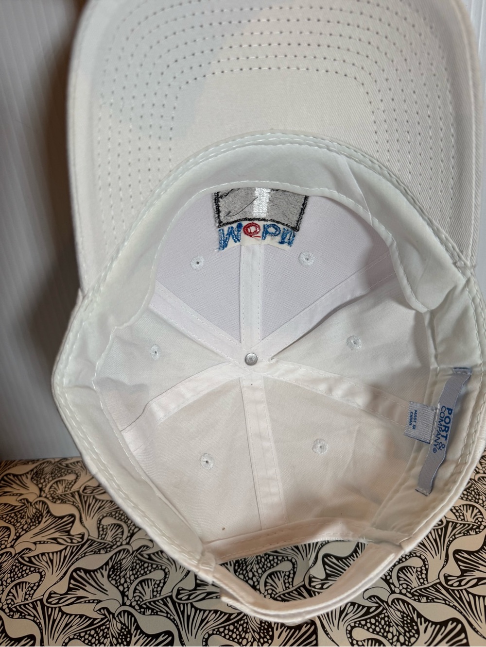 Mobil 1 White Baseball Cap with Embroidered Logo 🏎️ 💨  NWOT - Picture 5 of 7